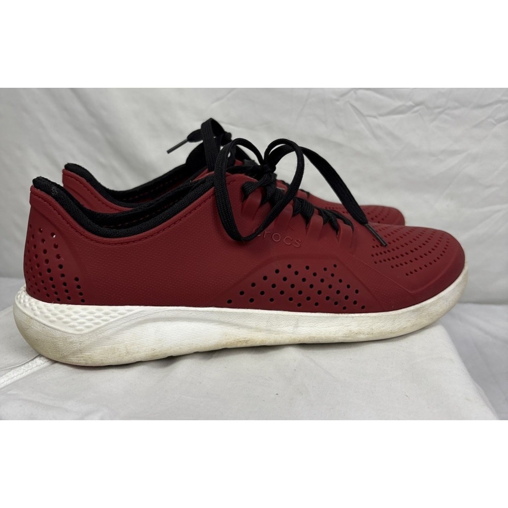 Crocs Light Ride Size 12 Red Lace Up Shoe